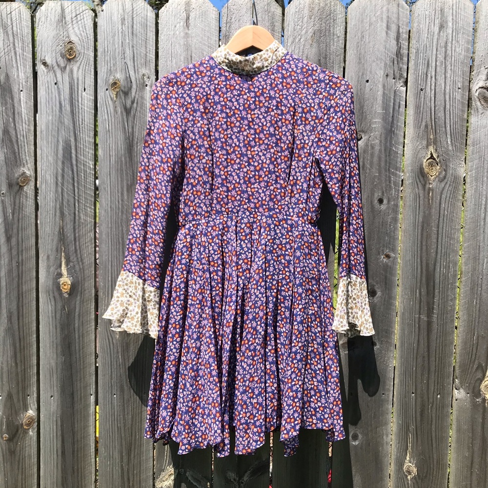 Topshop Alexa Chung Design Floral Mini Dress